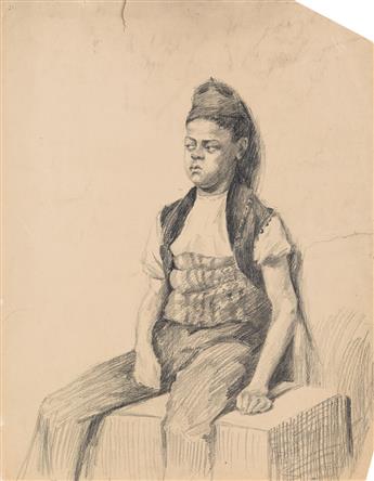 JOSEPH C. LEYENDECKER. Young Turkish boy, seated.